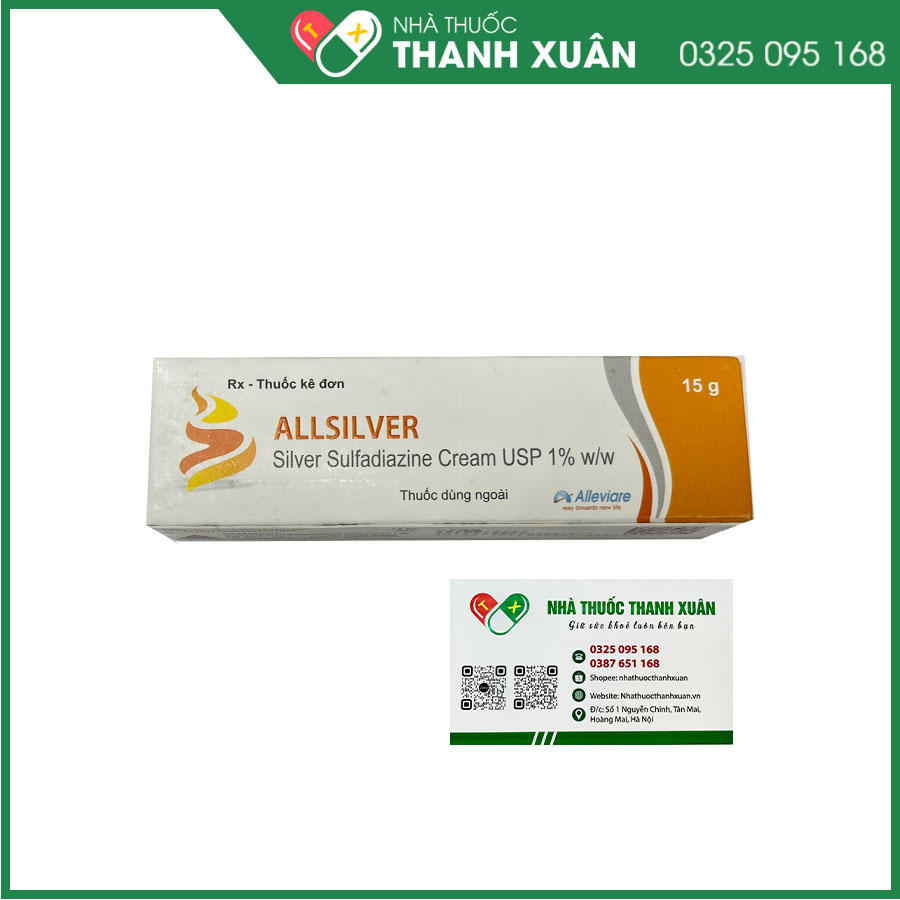 Allsilver kháng khuẩn tại chỗ